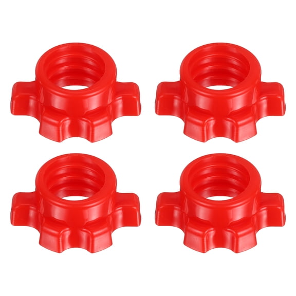 Uxcell Dumbbell Collars Barbell Spin Lock Hex Nuts Anti Slip Weight Clip 1 Inch & 4 Pack
