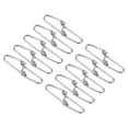 thumbnail image 1 of Uxcell Duo-Lock Snaps, 26LBS Swivel Slid Rings Fishing Tackle Kit, 100 Pack, 1 of 5