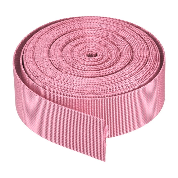 Uxcell Durable 1.5" Width Flat Nylon Webbing Strap for Backpacks and Luggage Racks Pink