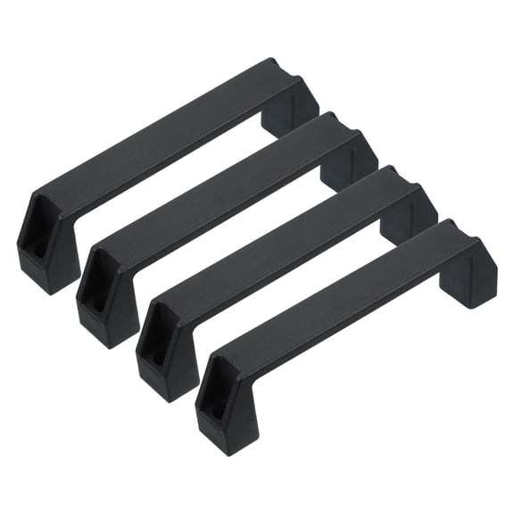 Uxcell Durable Plastic Pull Handles for Kitchen and Furniture Hardware Solutions Black 180mm