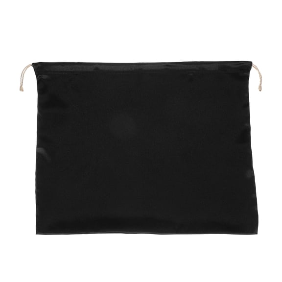 Uxcell Dust Cover Storage Bag Silk Dust Bags for Handbags with Drawstring for Cloth Shoes Travel Storage Black 15.75"x19.69"