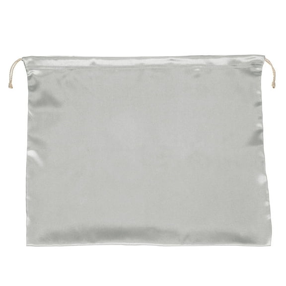 Uxcell Dust Cover Storage Bag Silk Dust Bags for Handbags with Drawstring for Cloth Shoes Travel Storage Gray 15.75"x19.69"