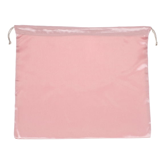 Uxcell Dust Cover Storage Bag Silk Dust Bags for Handbags with Drawstring for Cloth Shoes Travel Storage Pink 15.75"x19.69"