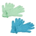 thumbnail image 1 of Uxcell Dusting Cleaning Gloves Microfiber Mittens, Blue Mint Green 2 Pairs, 1 of 5