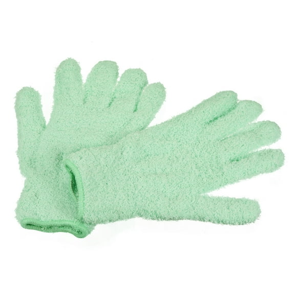 Uxcell Dusting Cleaning Gloves Microfiber Mittens, Mint Green 2 Pairs