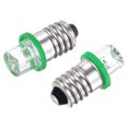 thumbnail image 1 of Uxcell E10 Screw Base LED Bulb DC 3V 0.25W Hollow Head Mini Diffuse Light Green 10Pack, 1 of 6