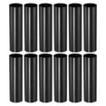 thumbnail image 1 of Uxcell E12 Candle Socket Covers, 3.1 Inch Tall Chandelier Sleeves Candelabra Base Holder, Black 12 Pack, 1 of 5