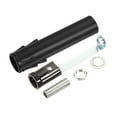 thumbnail image 1 of Uxcell E12 Lamp Base with Black Candle Cover Sleeves Chandelier Light Socket Kit 4 Set, 1 of 5