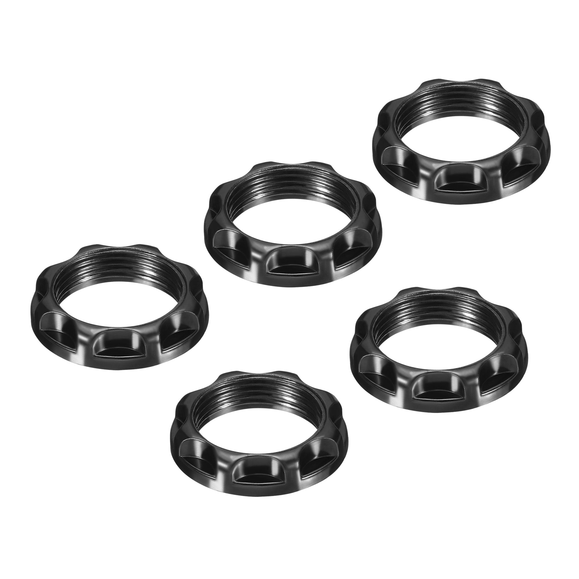 Uxcell E12 Light Socket Ring, 5 Pack Lamp Shade Holder Adapter Phenolic