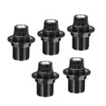 thumbnail image 1 of Uxcell E14 Bulb Holder Light Socket, 5 Pack Screw Thread LED Bulb Lamp Holder for Pendant Lights, Black, 1 of 5