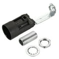 thumbnail image 1 of Uxcell E14 Bulb Socket Plastic Lamp Holder Black 23x80mm with M10 Threaded Lamp Pipe Nut for E14 Bulb, Pack of 6, 1 of 5