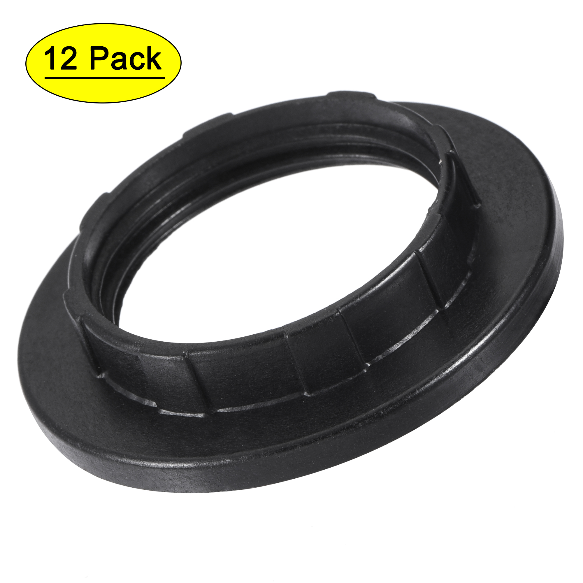 Uxcell E14 Light Socket Rings Lamp Shade Holder Adapter Ring Black 12