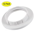 thumbnail image 1 of Uxcell E14 Light Socket Rings Lamp Shade Holder Adapter Ring White 12 Pack, 1 of 5