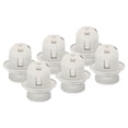thumbnail image 1 of Uxcell E26/E27 Screw Thread 24mm Light Socket Retro LED Bulb Lamp Holder White 6 Pack, 1 of 5