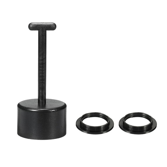 Uxcell E26/E27 Socket Ring Removal Tool T Type with Lamp Shade Socket Rings Black 3 Pack