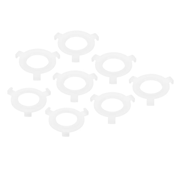 Uxcell E27 to E14 Lamp Shade Ring, 8 Pack Lamp Holder Adapter Ring Converter Fitting Light Fixtures Replacement, White