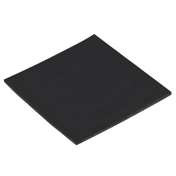 Uxcell EPDM Rubber Sheet Black 12'' Length 12'' Width 0.23'' Thick 60A Durometer for Door Sealing Strip
