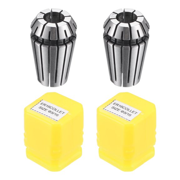 Uxcell ER16 Spring Collet, 5/16" Chuck for CNC Engraving Machine Lathe Milling 2 Pack