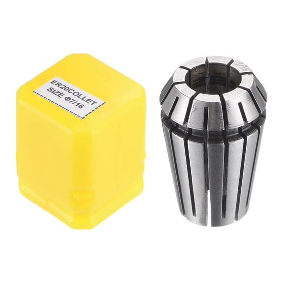 Uxcell ER20 Spring Collet, 7/16" Chuck for CNC Engraving Machine Lathe Milling Tool