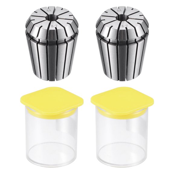 Uxcell ER32 Spring Collet, 8mm Chuck for CNC Engraving Machine Lathe Milling 2 Pack