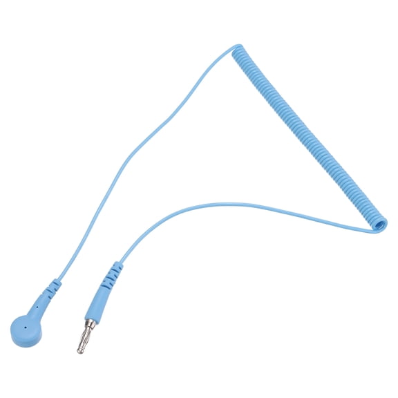 Uxcell ESD Grounding Cable Cord 250cm/98",Lantern Tip + Buckle for Eliminate Electrostatic 1 Pcs(Blue)