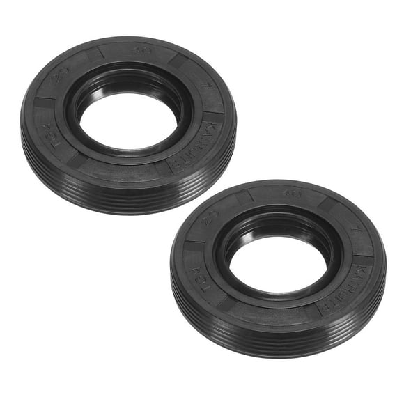 Uxcell EU Radial Shaft Seal, 20mm ID x 40mm OD x 7mm Width Nitrile Rubber TG4 Oil Seal, Black 2 Pcs