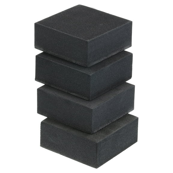 Uxcell EVA Anti-Vibration Pads, Shock Absorbing Washer Pads 2" x 2" x 0.8", Black 4Pcs