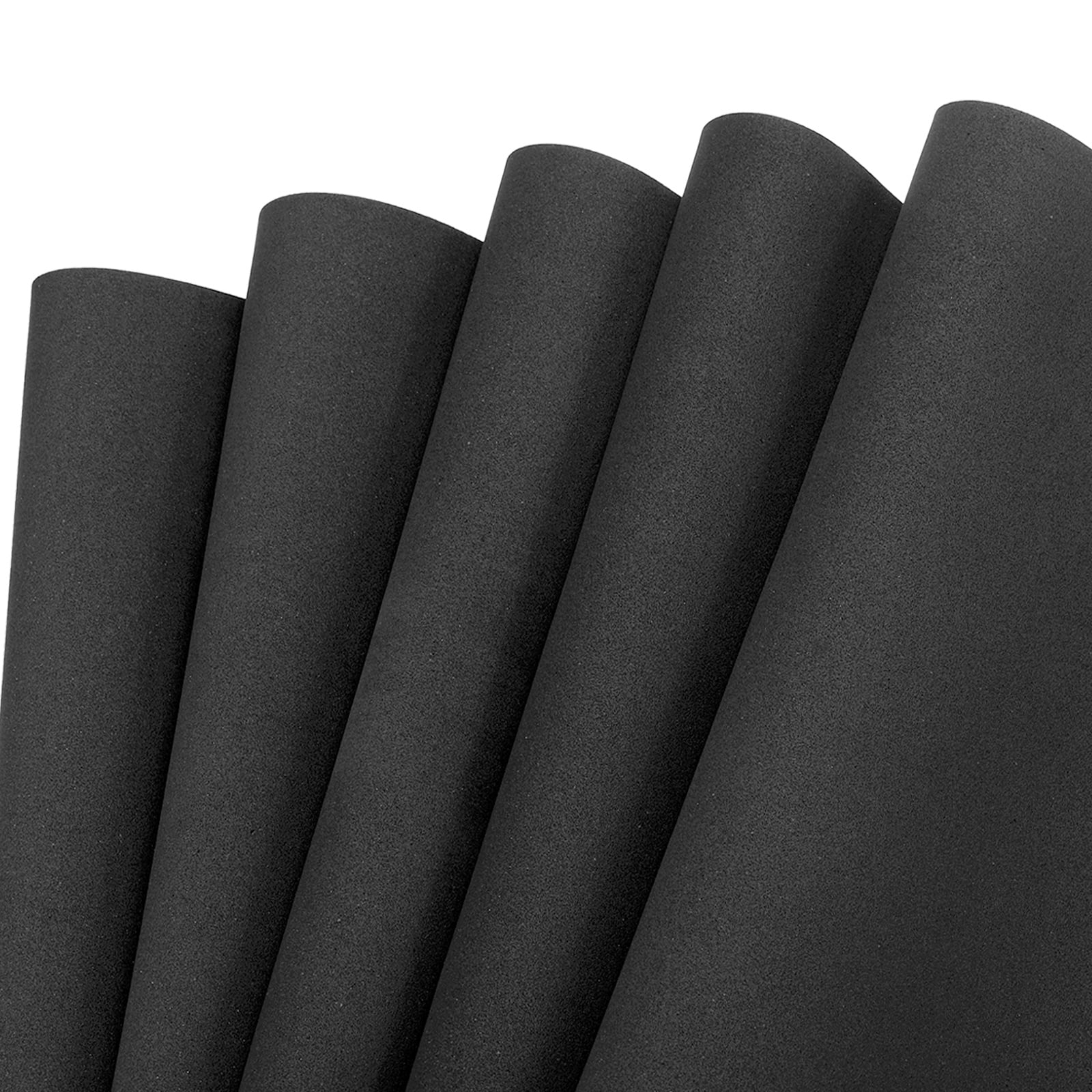 Uxcell EVA Foam Sheets Black 19.7 Inch x 19.7 Inch 2mm Thick Crafts Foam Sheets for Costumes, Arts and Crafts Projects Pack of 5