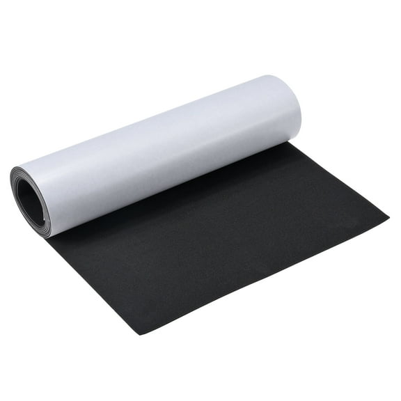 Uxcell EVA Foam Sheets Black Self Adhesive Back  1mm Thickness Black 1mm