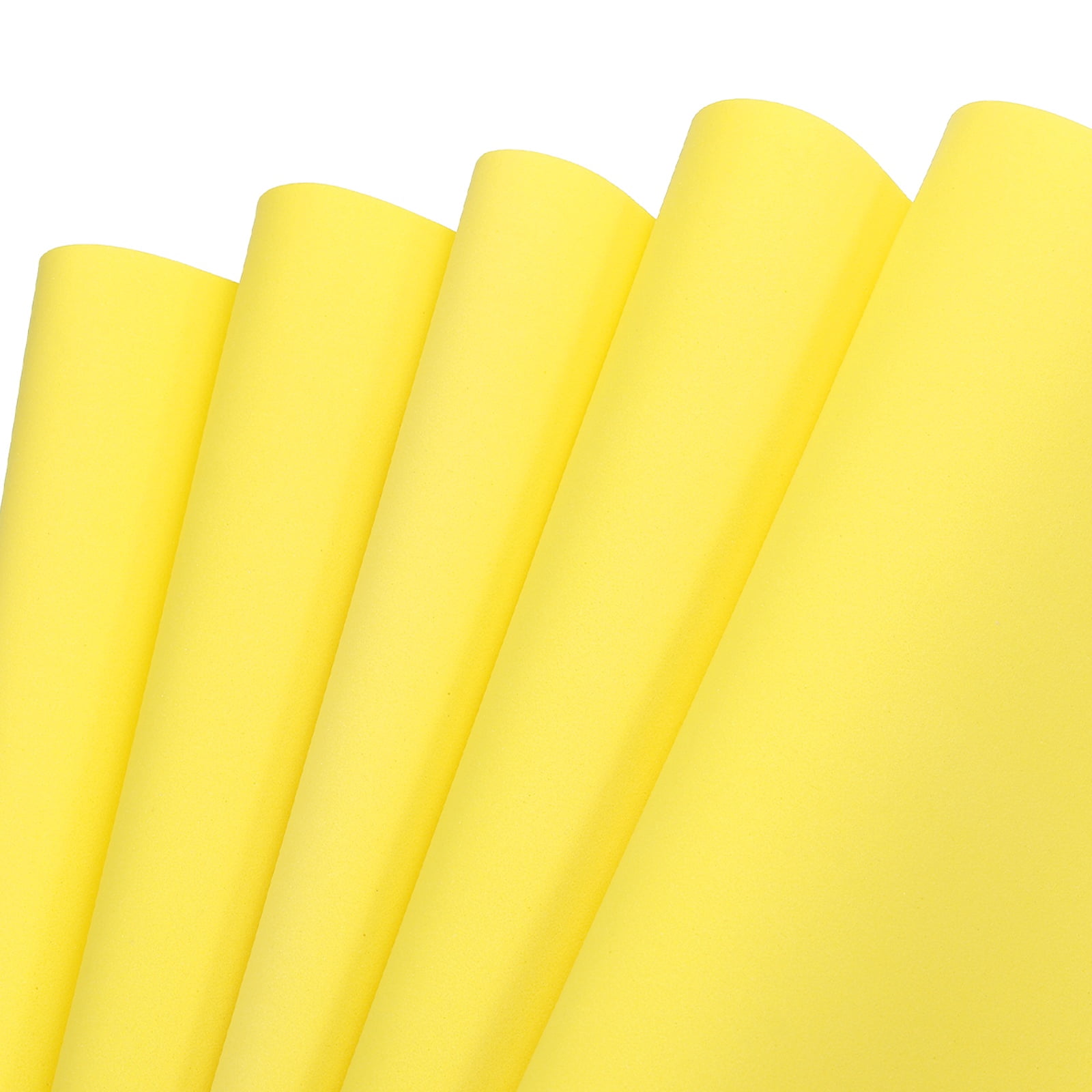 Uxcell EVA Foam Sheets Lemon Yellow 19.7 Inch x 19.7 Inch 2mm Thick Crafts Foam Sheets for Costumes, Arts and Crafts Projects Pack of 5