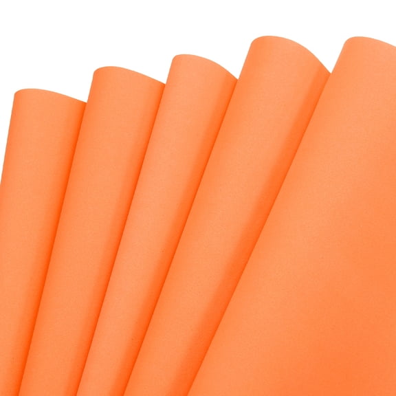 Uxcell EVA Foam Sheets Orange 19.7 Inch x 19.7 Inch 2mm Thick Crafts Foam Sheets for Costumes, Arts and Crafts Projects Pack of 5