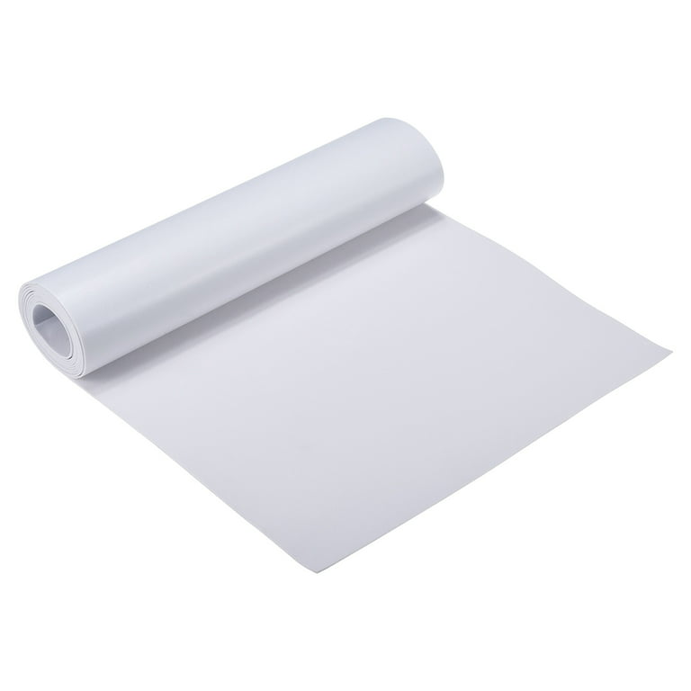 Uxcell EVA Foam Sheets White Self Adhesive Back 6.56ft x 11.8 Inch 1mm  Thickness 