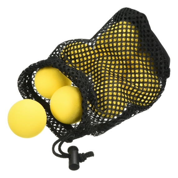Uxcell EVA Foam Swing Practice Training Round Ball Tennis Golf Practice Balls Yellow 10 Pack