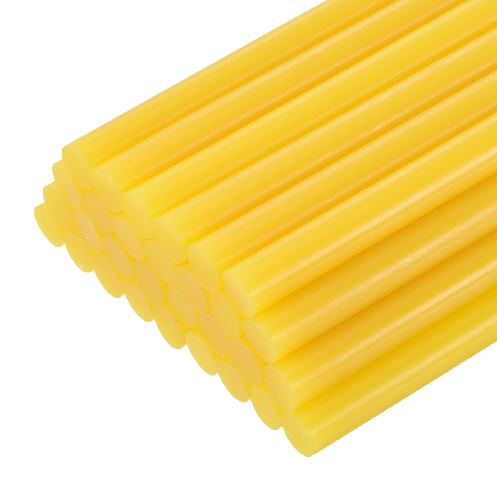 Uxcell EVA Mini Hot Glue Gun Sticks 8 inch x 0.43 inch High Sticky Hot Glue Sticks for Glue Gun Yellow 30 Pcs