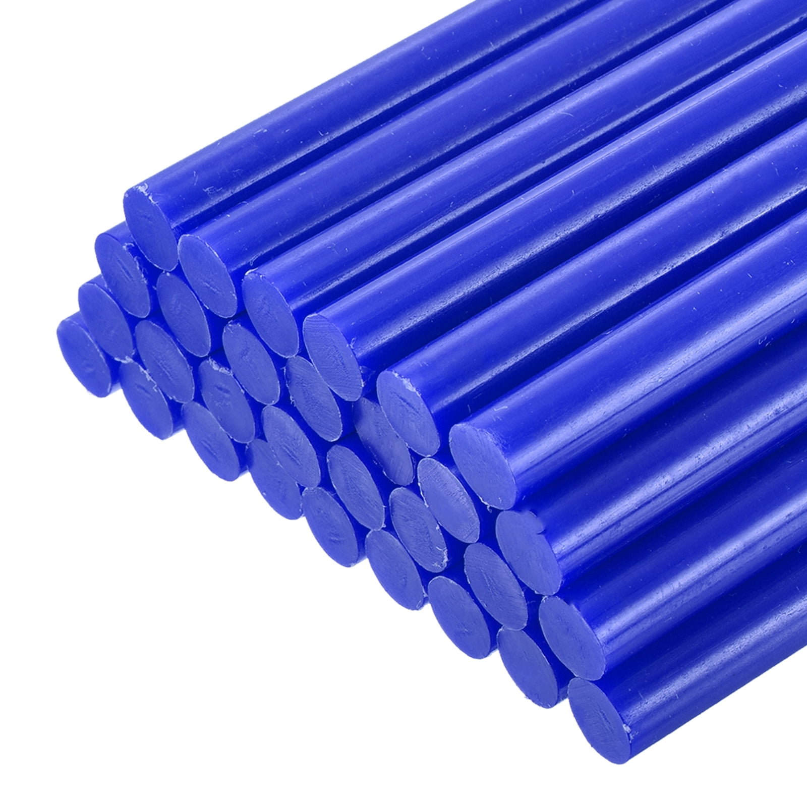 Uxcell EVA Mini Hot Glue Sticks High Sticky Hot Glue Sticks for Glue Gun 0.43 inch x 8 inch Bright Blue 30 Pcs