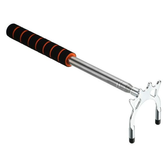 Uxcell EVA Retractable Billiards Cue Stick Bridge Pool with Removable High Bridge Head, Silver