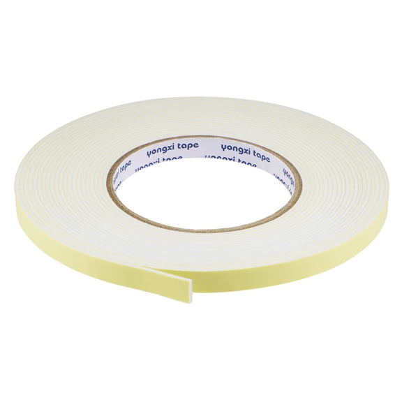 Uxcell EVA Sealing Foam Tape Self Adhesive Weather Strip for Door Insulation 0.4inchx0.06inchx26.25 Ft