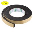 thumbnail image 1 of Uxcell EVA Self Adhesive Sealing Foam Tape for Window Door Insulation 2pcs 0.78”x0.2”x6.56ft, 1 of 5