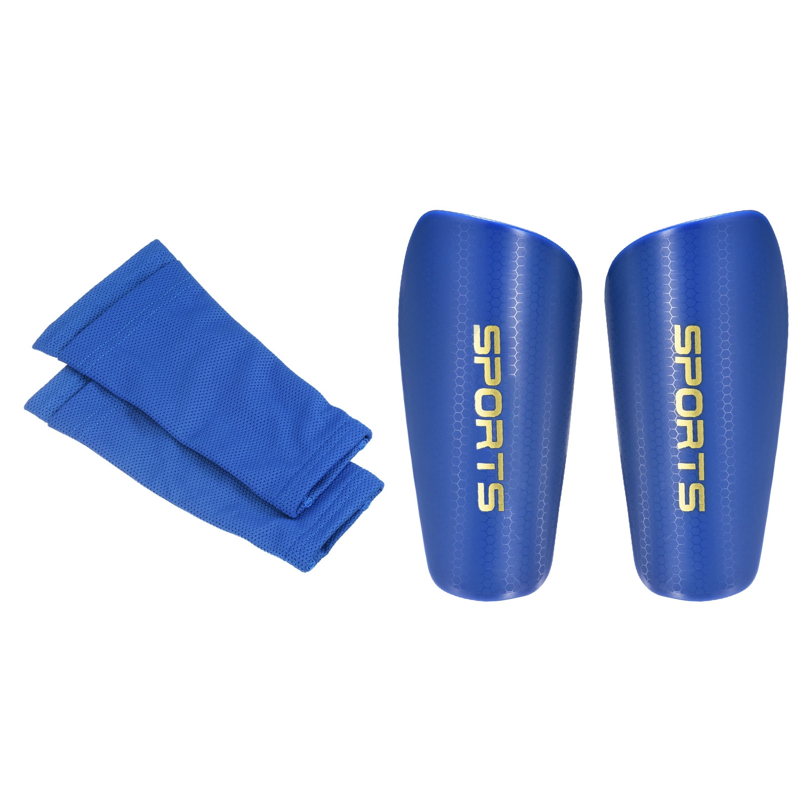 Uxcell EVA Soccer Shin Guards Sleeves Cushion Calf Shin Pads Sports