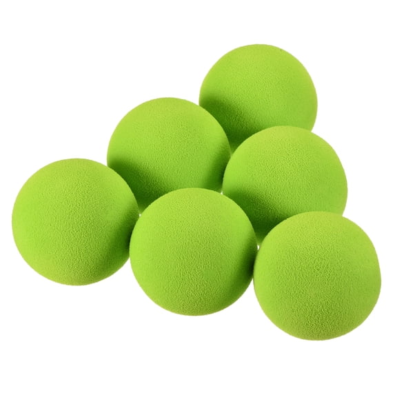 Uxcell EVA Sponge 42mm Exercise Flight Swing Practice Golf Foam Balls Green 10 Pcs