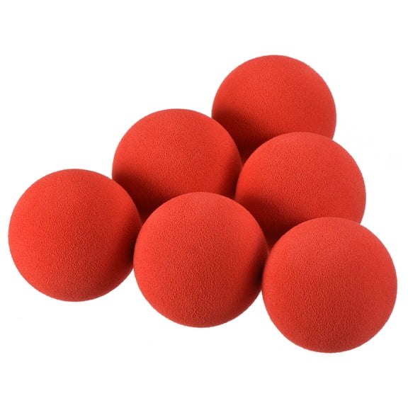 Uxcell EVA Sponge 42mm Exercise Flight Swing Practice Golf Foam Balls Red 10 Pcs