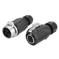 thumbnail image 1 of Uxcell EW-LP16 3Pin Industrial Waterproof Circular Connector Plug Type, 400V 10A, 1 of 5