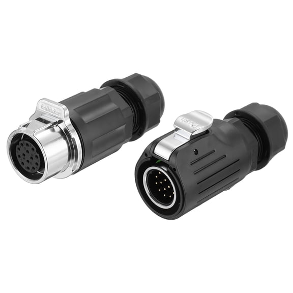 Uxcell EW-LP20 14Pin Industrial Waterproof Circular Connector Plug Type, 250V 5A