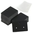 thumbnail image 1 of Uxcell Earring Display Cards Paper Earring Holder Blank Tags Rectangle Cardboard, Black 200 Pack, 1 of 5