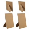 thumbnail image 1 of Uxcell Easel Back, Picture Frame Back Stand Replacement Frame Board for 11.7" DIY Photo Board Art 4 Pcs & Natural Wood, 1 of 7