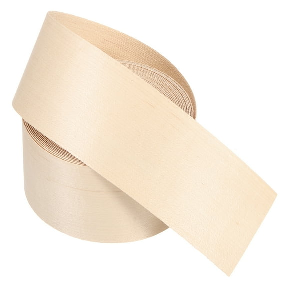 Uxcell Edge Banding, Wood Veneer Tape Pre-glued Flexible Plywood Edge Banding with Hot Melt Adhesive for Furniture Restoration Maple 3 Inch x 25 ft