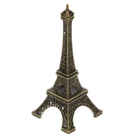 Uxcell Eiffel Tower Model Ornament Metal Miniature Souvenir Decoration 3.1" Bronze
