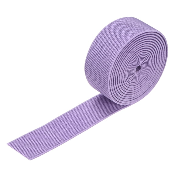 Uxcell Elastic Bands for Sewing, 1.2 Inch 4 Yards Knit Elastic Spool [Light purple]