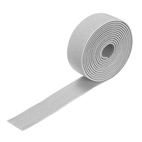 Uxcell Elastic Bands for Sewing, 1 Inch 2 Yards Knit Elastic Spool [Light gray]