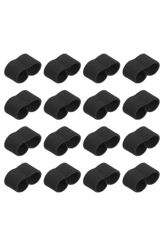 Elastic Belt Keepers Strap Organizers Web Belt Loop Stays for 0.8" Wide Belts Black, 16 Pack